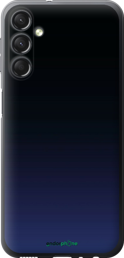 Силиконовый чехол Градиент в тёмно - синем стиле для Samsung Galaxy A24 A245F - 6542u-3020 изображение 