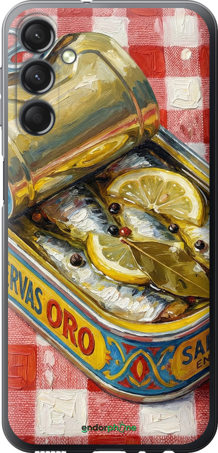 Силиконовый чехол Vintage Sardine Tin Phone для Samsung Galaxy A24 A245F - 6772u-3020 изображение 