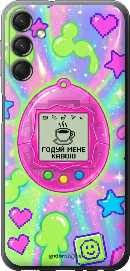 Силіконовий чехол Y2K Aesthetic Retro Pet: Годуй мене кавою для Samsung Galaxy A24 A245F - 6784u-3020 изображение 
