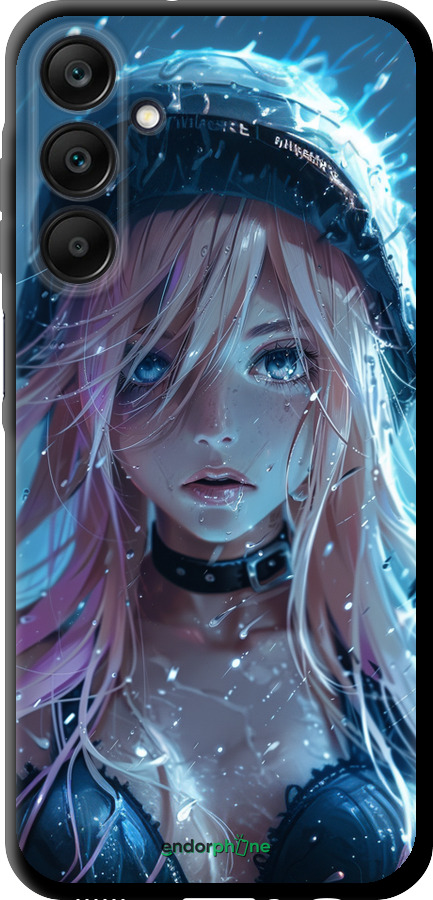 TPU чехол Аніме-діва під дощем для Samsung Galaxy A25 5G - 6120b-3495 изображение 