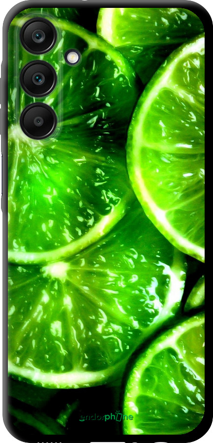 TPU чехол Зелені часточки лимона для Samsung Galaxy A25 5G - 852b-3495 изображение 