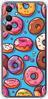 Силіконовий протиударний с посиленими кутами чехол Пончики для Samsung Galaxy A25 5G - 6318sp-3495 изображение 