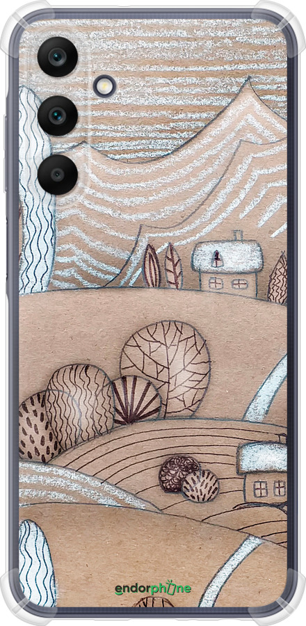 Силикон с усиленными углами чехол Сказочные холмы для Samsung Galaxy A25 5G - 4749sp-3495 изображение 