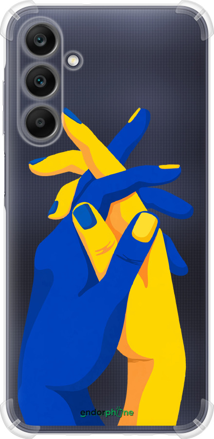 Силіконовий протиударний с посиленими кутами чехол Stand With Ukraine для Samsung Galaxy A25 5G - 5255sp-3495 изображение 