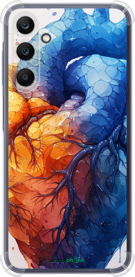 Силіконовий протиударний с посиленими кутами чехол Арт-серце для Samsung Galaxy A25 5G - 6034sp-3495 изображение 