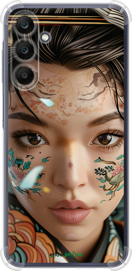 Силикон с усиленными углами чехол Взгляд души самурая для Samsung Galaxy A25 5G - 6076sp-3495 изображение 
