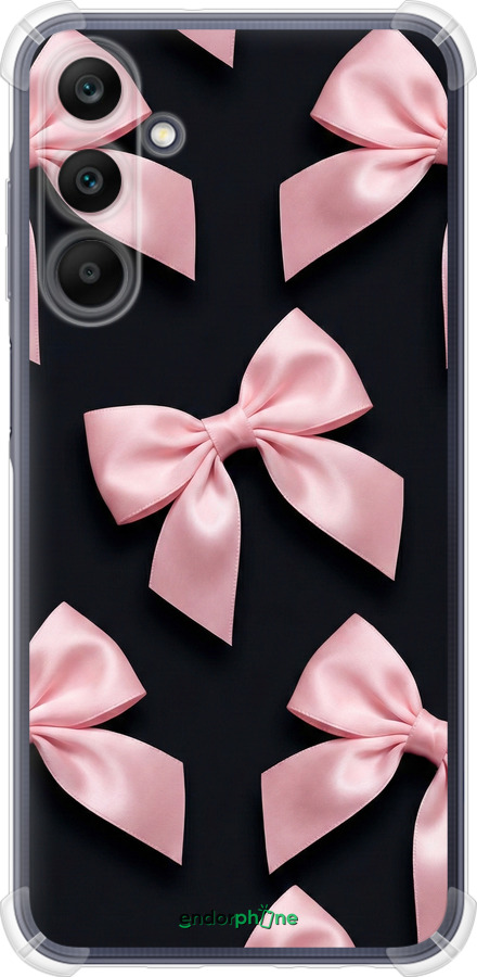 Силикон с усиленными углами чехол Coquette Ribbons Dark Coquette для Samsung Galaxy A25 5G - 6767sp-3495 изображение 
