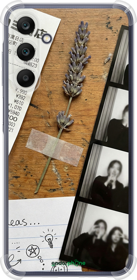 Силикон с усиленными углами чехол Aesthetic Scrapbook Collage для Samsung Galaxy A25 5G - 6773sp-3495 изображение 