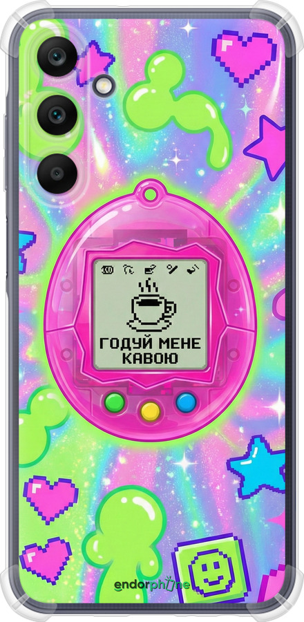 Силикон с усиленными углами чехол Y2K Aesthetic Retro Pet: Годуй мене кавою для Samsung Galaxy A25 5G - 6784sp-3495 изображение 