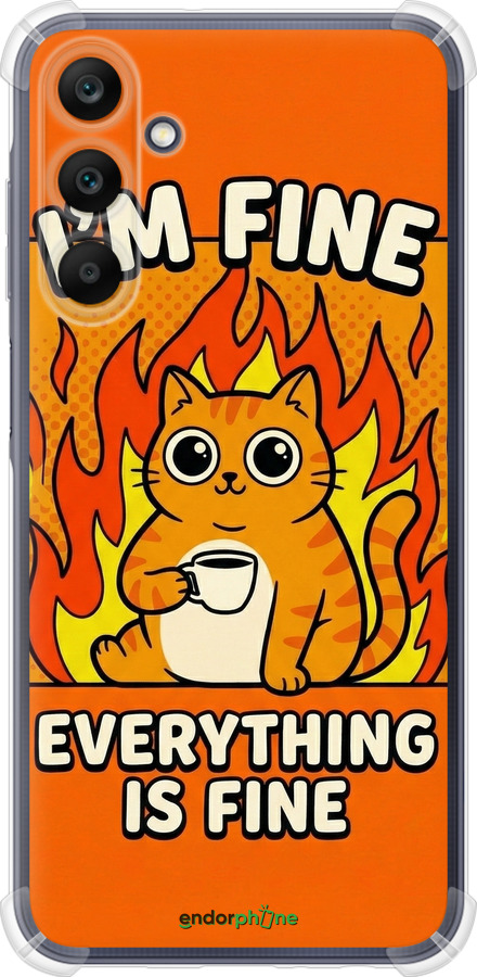 Силикон с усиленными углами чехол Funny Cat для Samsung Galaxy A25 5G - 6786sp-3495 изображение 