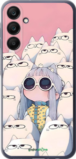 Силіконовий чехол Малышка с котами для Samsung Galaxy A25 5G - 6295u-3495 изображение 