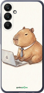 Силиконовый чехол Funny Capybara CEO Working для Samsung Galaxy A25 5G - 6777u-3495 изображение 