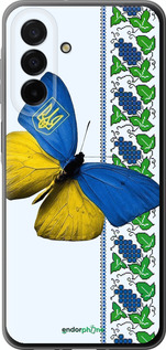 Силиконовый чехол Желто-голубая бабочка для Samsung Galaxy A26 - 1054u-3881 изображение 