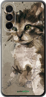 Силиконовый чехол Котёнок из пятен и линий для Samsung Galaxy A26 - 119u-3881 изображение 