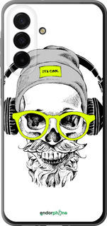 Силиконовый чехол Череп в очках и наушниках для Samsung Galaxy A26 - 4144u-3881 изображение 