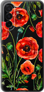 Силиконовый чехол Нарисованные маки для Samsung Galaxy A26 - 4278u-3881 изображение 