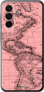 Силиконовый чехол Карта для Samsung Galaxy A26 - 4794u-3881 изображение 