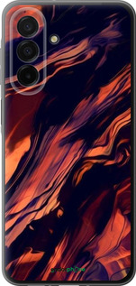 Силиконовый чехол Черно-оранжевая абстракция для Samsung Galaxy A26 - 5340u-3881 изображение 