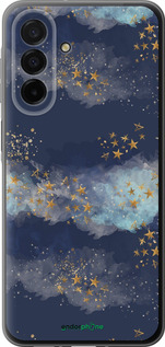 Силиконовый чехол Ночь золотые звезды для Samsung Galaxy A26 - 5421u-3881 изображение 