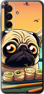 Силиконовый чехол Мопс и суши для Samsung Galaxy A26 - 5588u-3881 изображение 