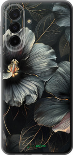 Силиконовый чехол Черные цветы для Samsung Galaxy A26 - 6031u-3881 изображение 