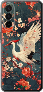 Силиконовый чехол Сакура и аист для Samsung Galaxy A26 - 6108u-3881 изображение 