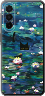 Силиконовый чехол із зображенням водяних лілій та кішок для Samsung Galaxy A26 - 6257u-3881 изображение 