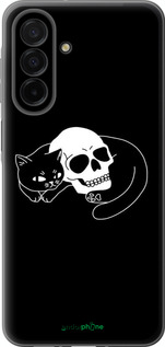 Силиконовый чехол С изображением кота и черепа для Samsung Galaxy A26 - 6491u-3881 изображение 