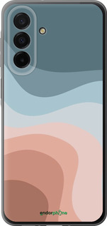 Силиконовый чехол С синими и розовыми волнами в стиле ретро для Samsung Galaxy A26 - 6532u-3881 изображение 