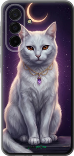 Силиконовый чехол Mystic White Cat Gothic Dark Purple Gold для Samsung Galaxy A26 - 6805u-3881 изображение 