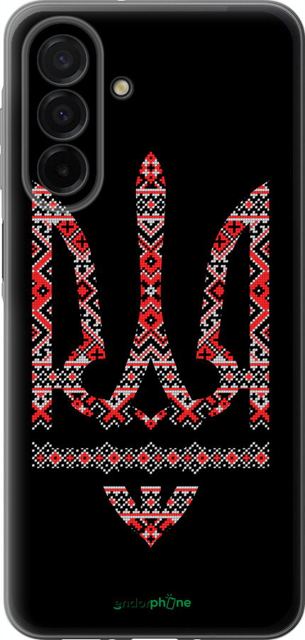 Силіконовий чехол Герб - вишиванка на чорному фоні для Samsung Galaxy A26 - 1196u-3881 изображение 