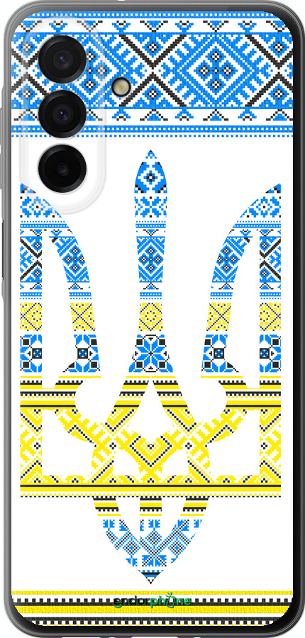 Силиконовый чехол Герб - вышиванка желто-голубая для Samsung Galaxy A26 - 1197u-3881 изображение 