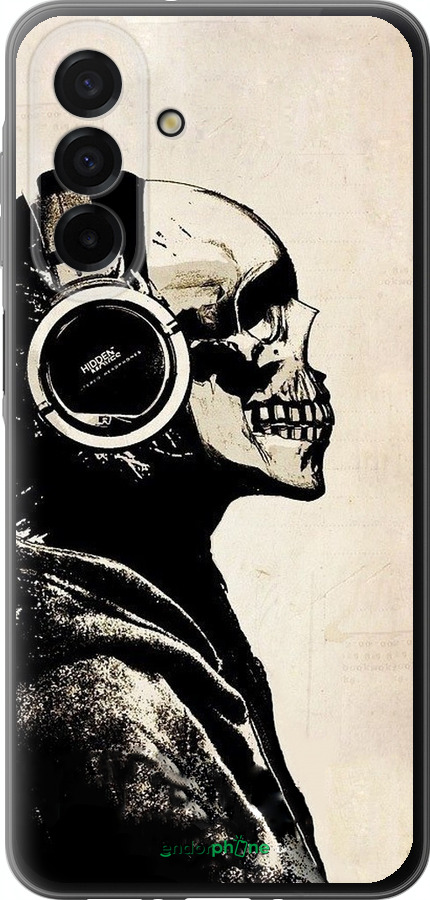 Силиконовый чехол Скелет-меломан v2 для Samsung Galaxy A26 - 1200u-3881 изображение 