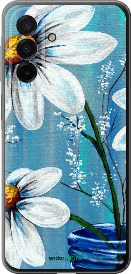 Силиконовый чехол Красивые арт-ромашки для Samsung Galaxy A26 - 4031u-3881 изображение 