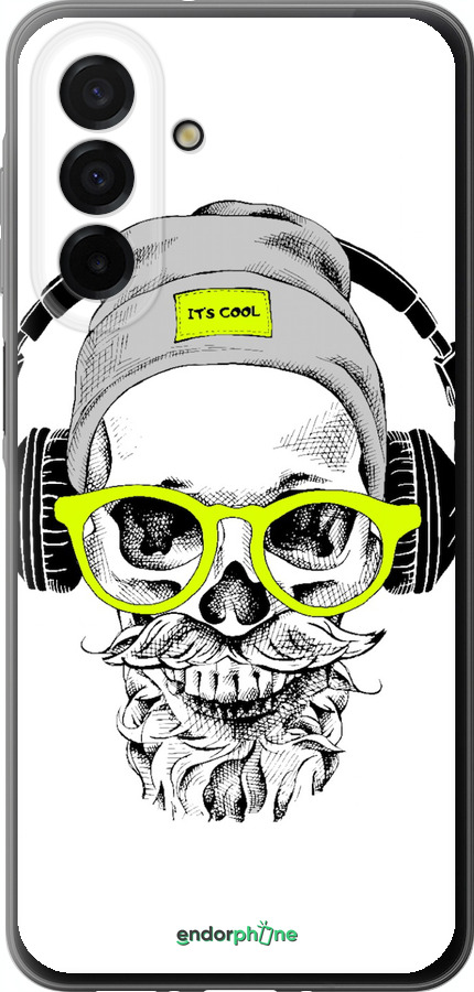 Силиконовый чехол Череп в очках и наушниках для Samsung Galaxy A26 - 4144u-3881 изображение 