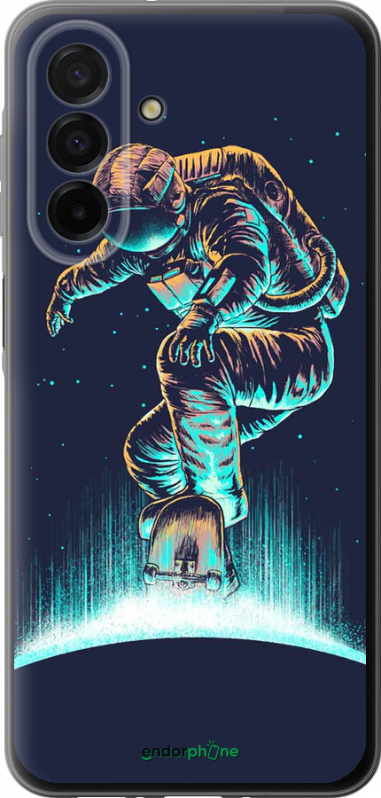 Силіконовий чехол Космонавт на скейтборді для Samsung Galaxy A26 - 4145u-3881 изображение 