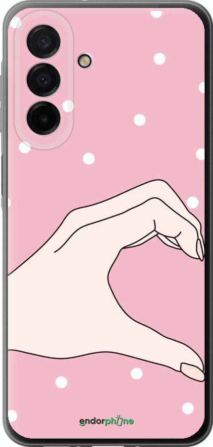 Силиконовый чехол Половинка сердца для Samsung Galaxy A26 - 4340u-3881 изображение 