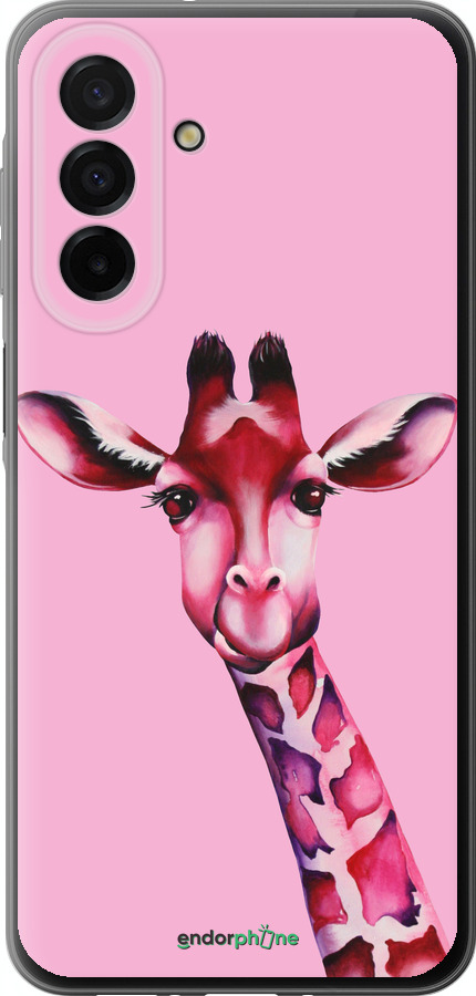 Силиконовый чехол Розовая жирафа для Samsung Galaxy A26 - 4441u-3881 изображение 