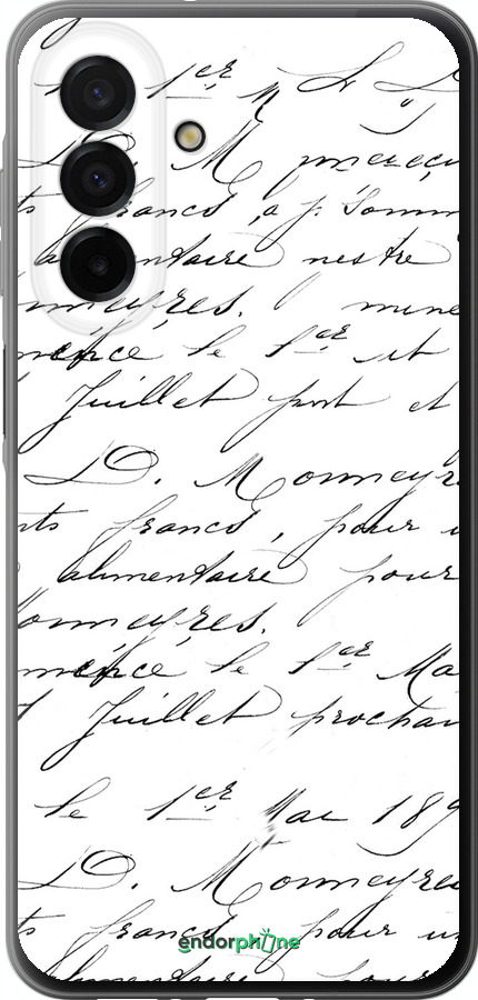 Силиконовый чехол Прописной шрифт для Samsung Galaxy A26 - 4475u-3881 изображение 