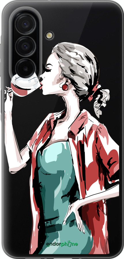 Силіконовий чехол Дівчина з келихом для Samsung Galaxy A26 - 4662u-3881 изображение 