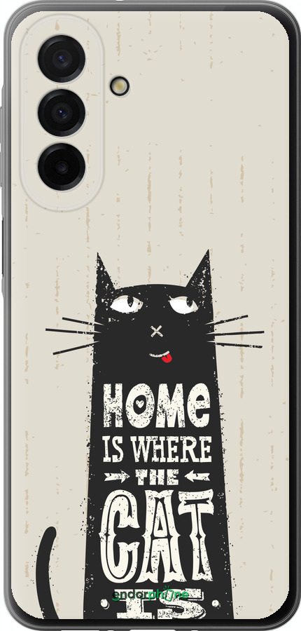 Силиконовый чехол Кот для Samsung Galaxy A26 - 4671u-3881 изображение 