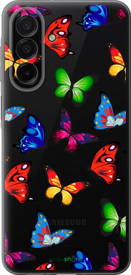 Силіконовий чехол Барвисті метелики для Samsung Galaxy A26 - 4761u-3881 изображение 