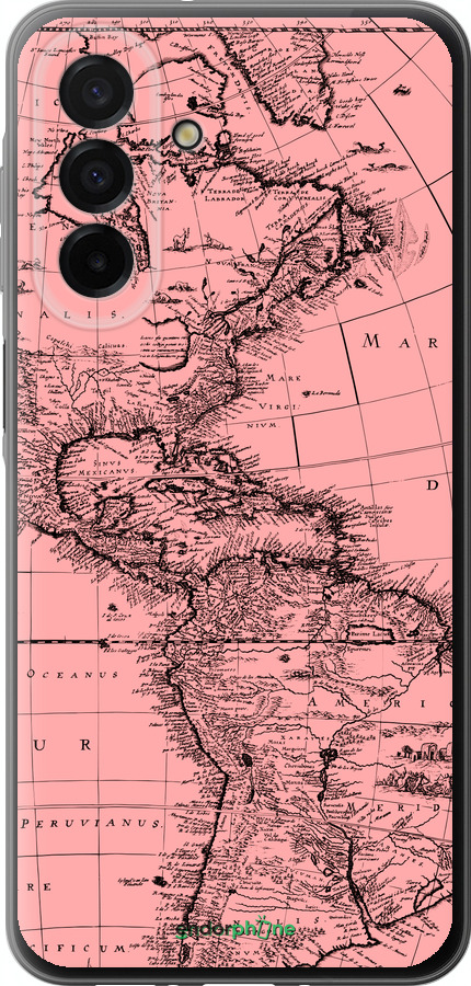 Силиконовый чехол Карта для Samsung Galaxy A26 - 4794u-3881 изображение 