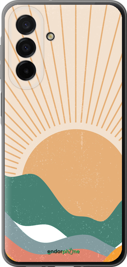 Силиконовый чехол Горы и солнце v2 для Samsung Galaxy A26 - 5488u-3881 изображение 