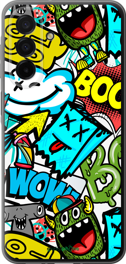 Силиконовый чехол Стикеры v4 для Samsung Galaxy A26 - 5508u-3881 изображение 