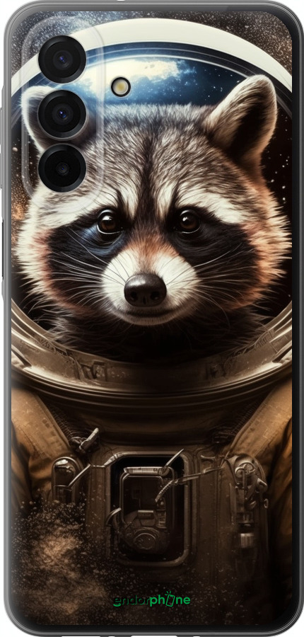 Силиконовый чехол Raccoon austronaut для Samsung Galaxy A26 - 5581u-3881 изображение 