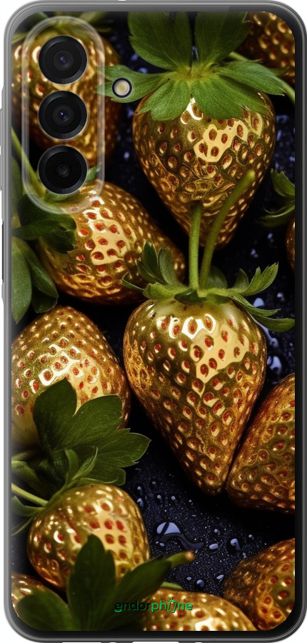 Силіконовий чехол Золота полуниця для Samsung Galaxy A26 - 5637u-3881 изображение 