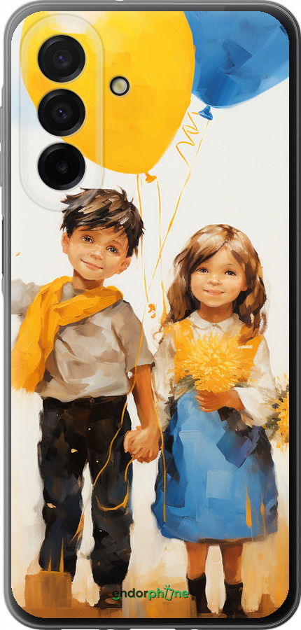 Силіконовий чехол Діти з кульками для Samsung Galaxy A26 - 5659u-3881 изображение 