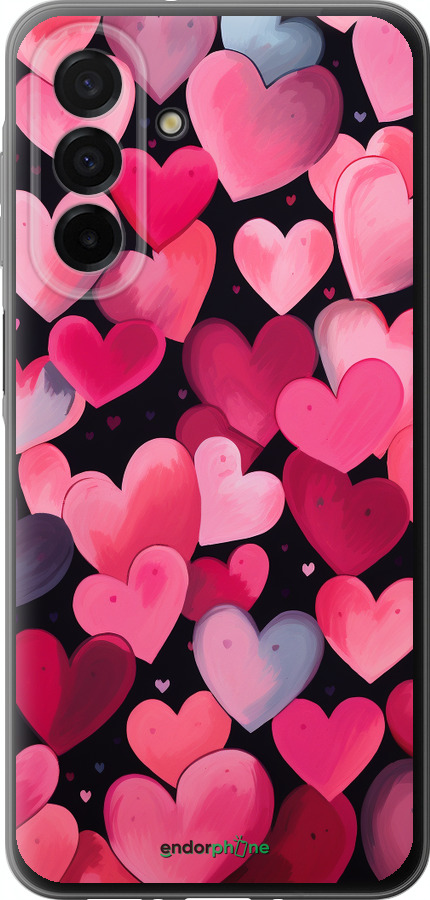 Силиконовый чехол Сердечки 4 для Samsung Galaxy A26 - 5662u-3881 изображение 