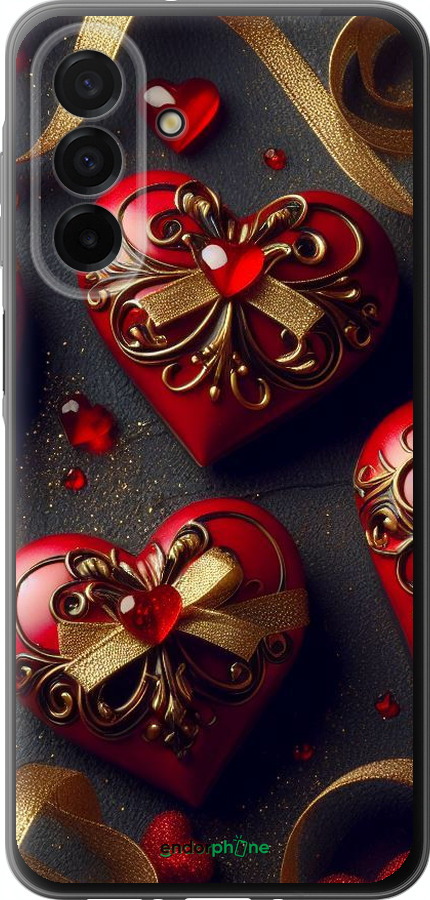 Силіконовий чехол Сердечки v4 для Samsung Galaxy A26 - 5834u-3881 изображение 